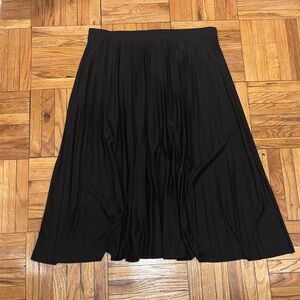 H&M Elegant Black A-Line Skirt